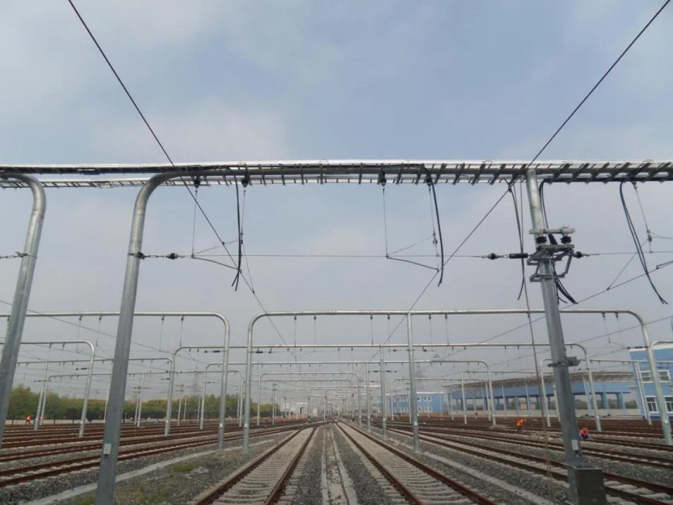 城轨接触网线路实景
